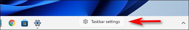 Truy cập Taskbar settings
