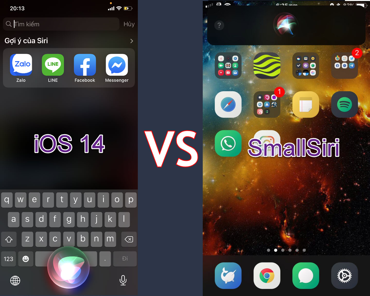 iOS 14 vs SmallSiri