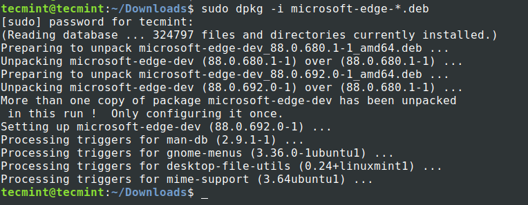 Cài đặt Microsoft Edge trên Ubuntu