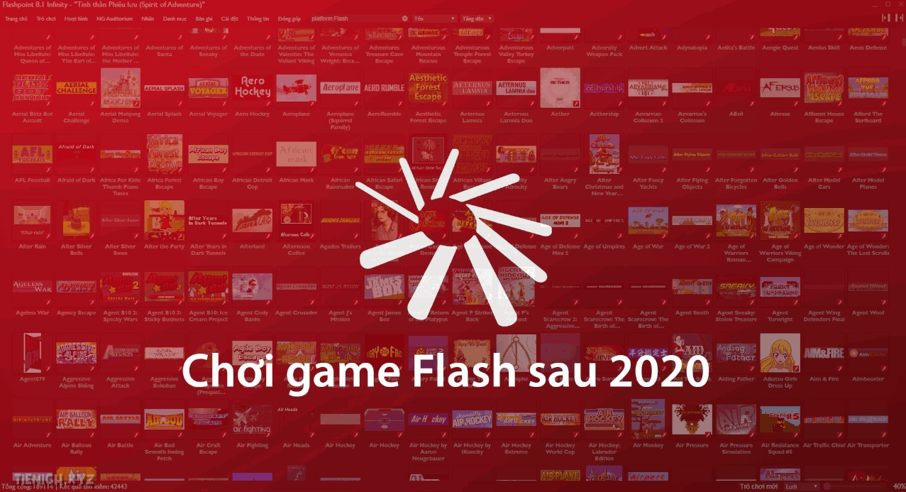 Chơi game Flash sau 2020