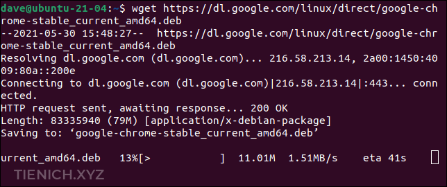 cai dat Google Chrome tren Ubuntu Linux bang dong lenh