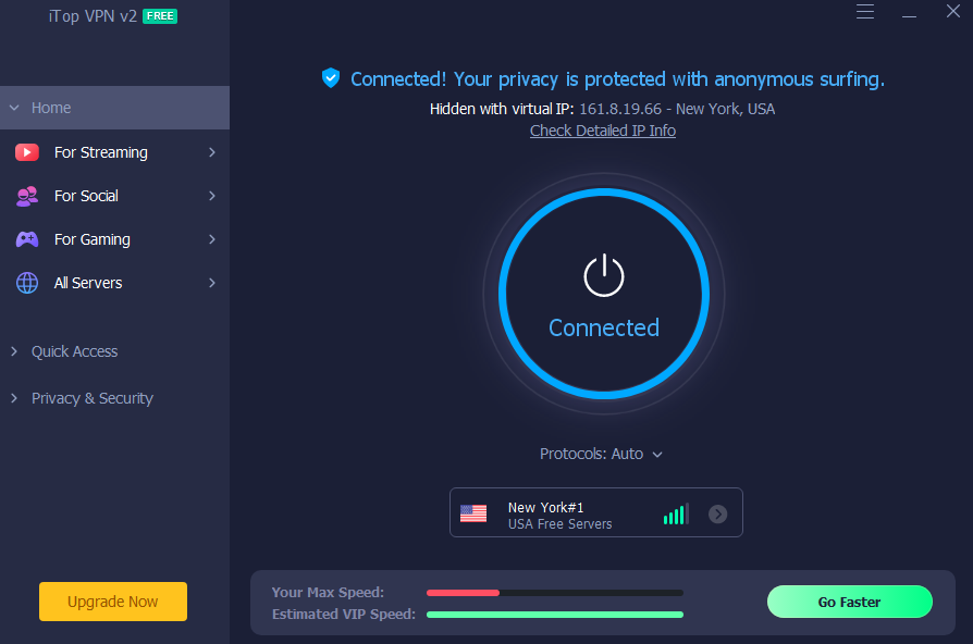 iTop VPN - Phần mềm VPN bảo mật và tốc độ tốt nhất