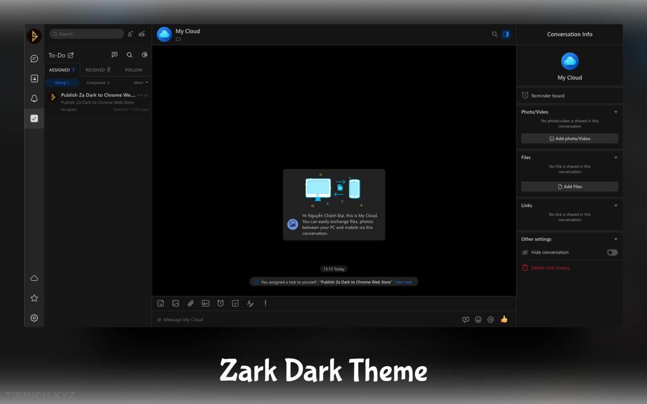 , Dark Mode cho Zalo trên Web, Windows và MacOS